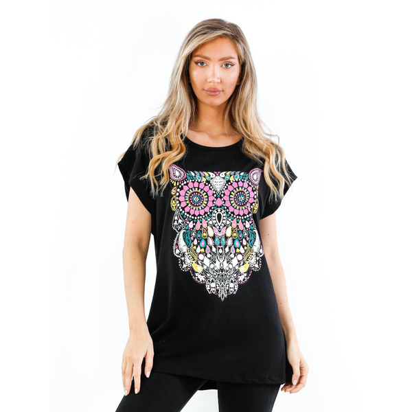 Tricou Dama Buytha Three Negru