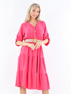 Rochie Dama Voal AnnissaSryle Fucsia