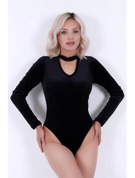 Body Dama KindaTie Negru