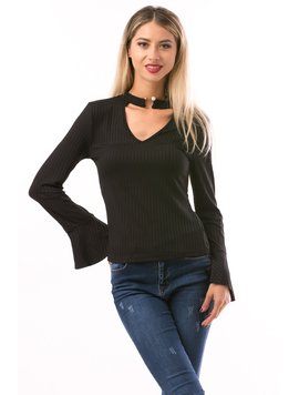 Bluza Dama NeckLace Negru