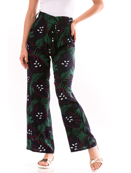 Pantaloni Dama LittleMissy Negru Verde Rosu si Alb