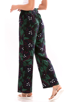 Pantaloni Dama LittleMissy Negru Verde Rosu si Alb