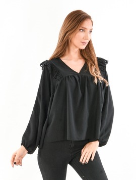 Bluza Voal Dama Vannesa Style Negru