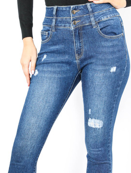 Jeans Dama DoubleUp Albastru