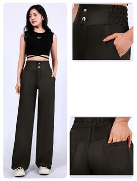 Pantaloni Dama TwoButtons Negru