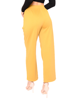 Pantaloni Dama Elegant Evazat Mustar