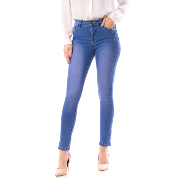 Jeans Dama Jeq100 Bleu