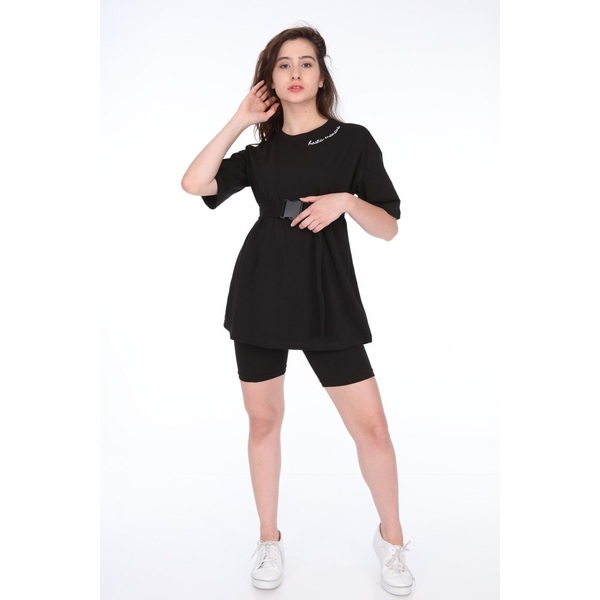 Compleu Dama Colant Cu Tricou Minerva Negru