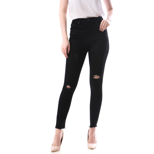 Jeans Dama Jgh156 Negru