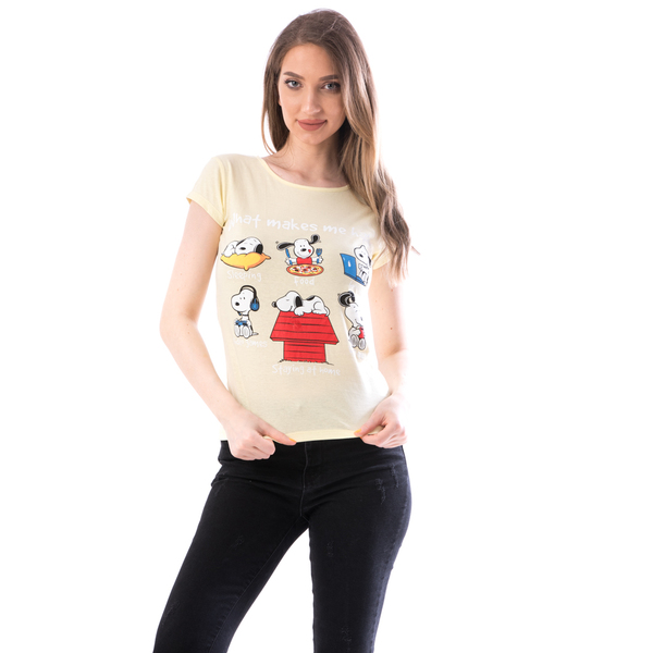 Tricou Dama Bumbac WhatMakes Galben