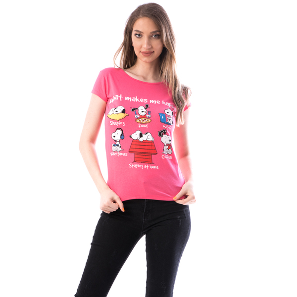 Tricou Dama Bumbac WhatMakes Fucsia